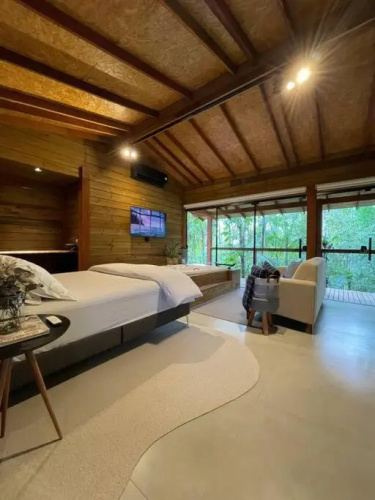 Cabana equipada em meio à natureza em Pomerode
