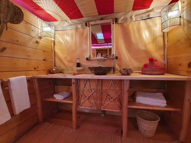 Stargazing Tent at Nkhila Lodge, Agafay Desert Camp