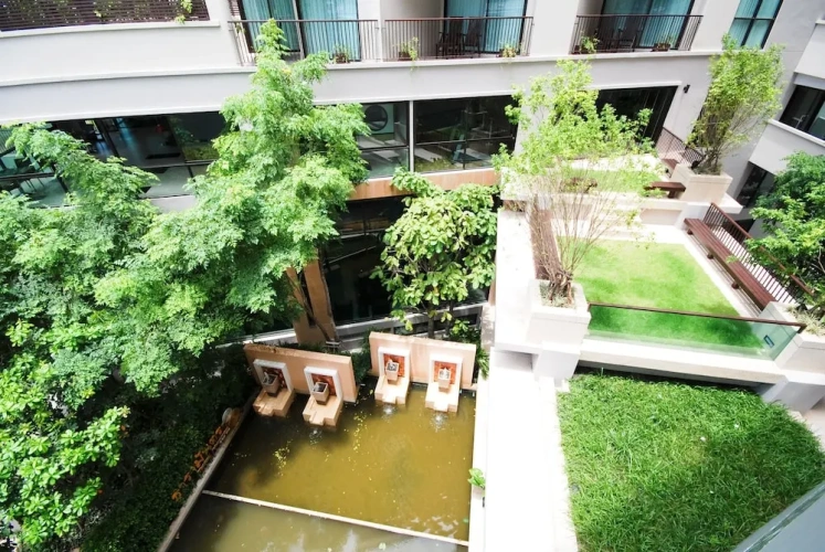 Superior Twin room with balcony and with garden view