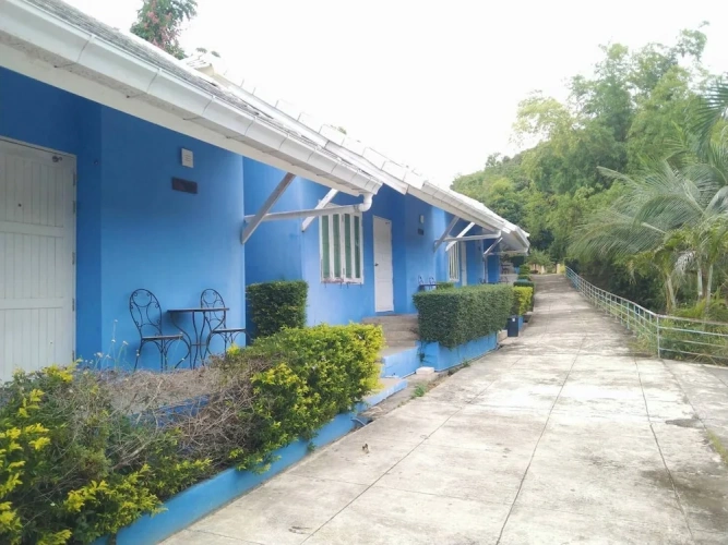 Villa with balcony and with garden view