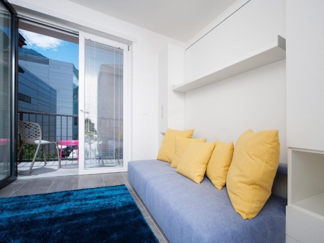 Studio with balcony