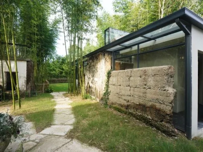 Outside