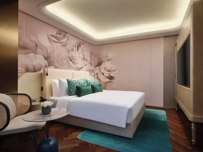 Classic interior view Double room