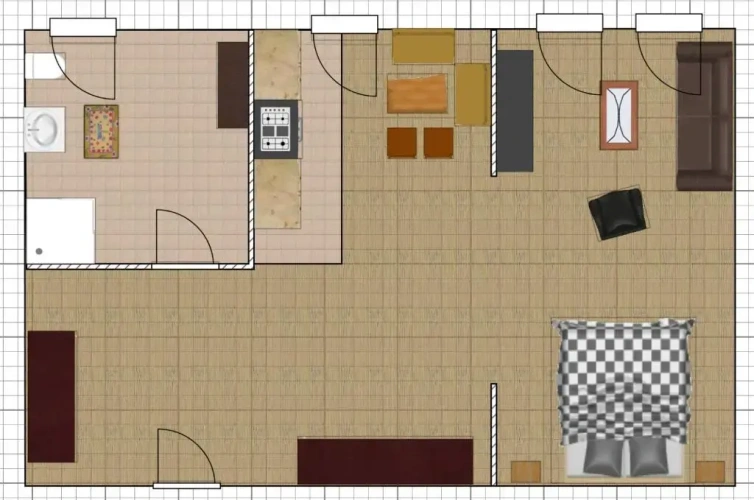 1 Bedroom Double Apartment