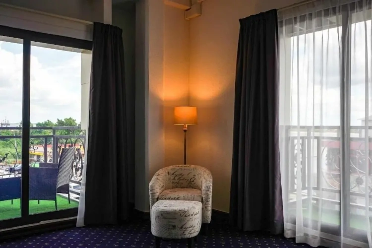 Deluxe room with balcony and with city view