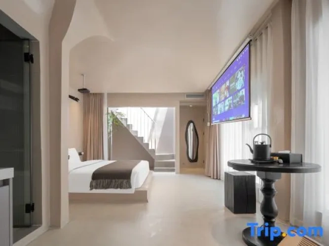 Superior Double Duplex room with balcony and with courtyard view