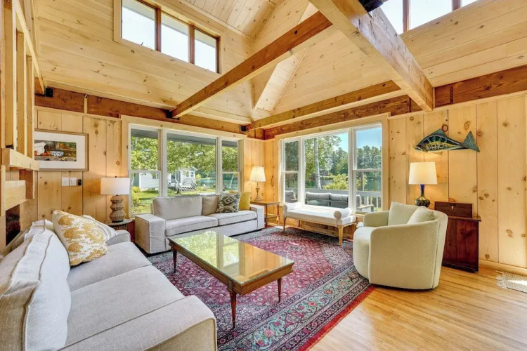 Dock + Kayaks: Annabessacook Lake Retreat!
