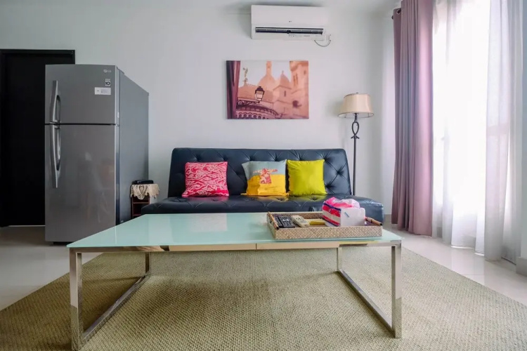 Cozy 2BR Apartment with Sofa Bed at Tamansari Semanggi