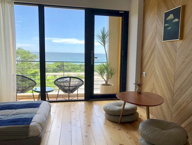 Standard Twin room with balcony and with ocean view