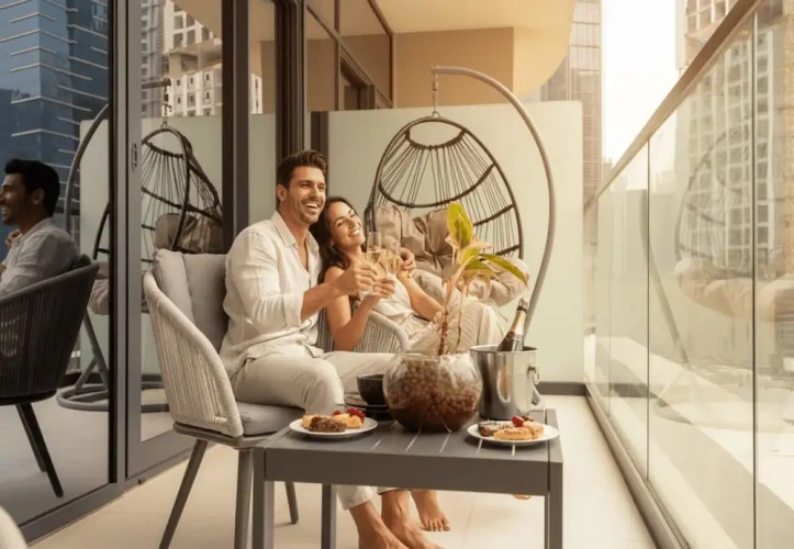 1 Bedroom Deluxe Apartment with balcony and with lake view