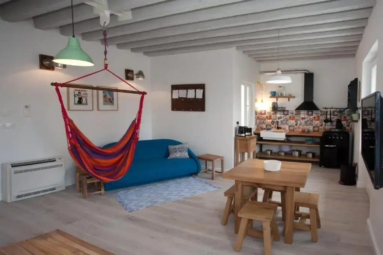 Studio with balcony and with view