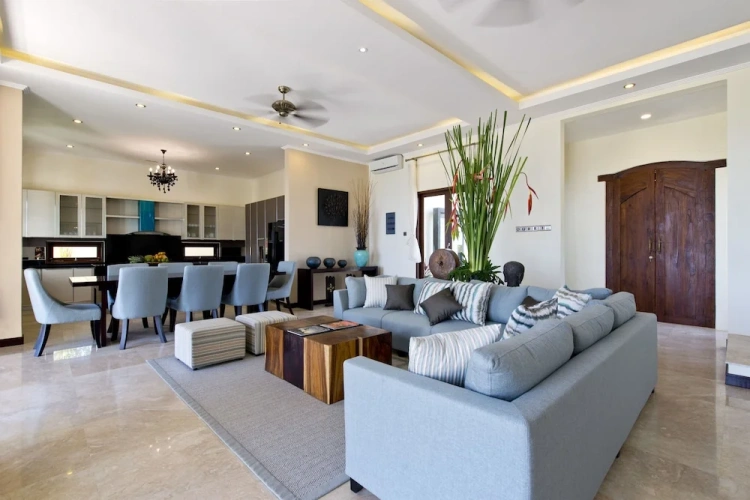Villa with balcony and with view