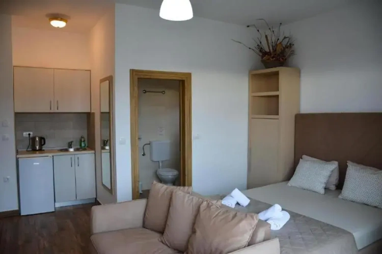 Studio with balcony