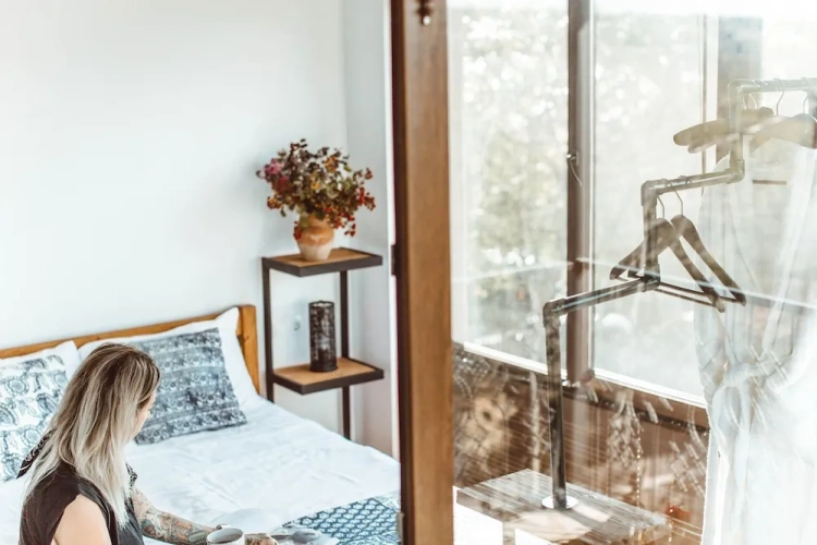 Classic Double room with balcony and with land view