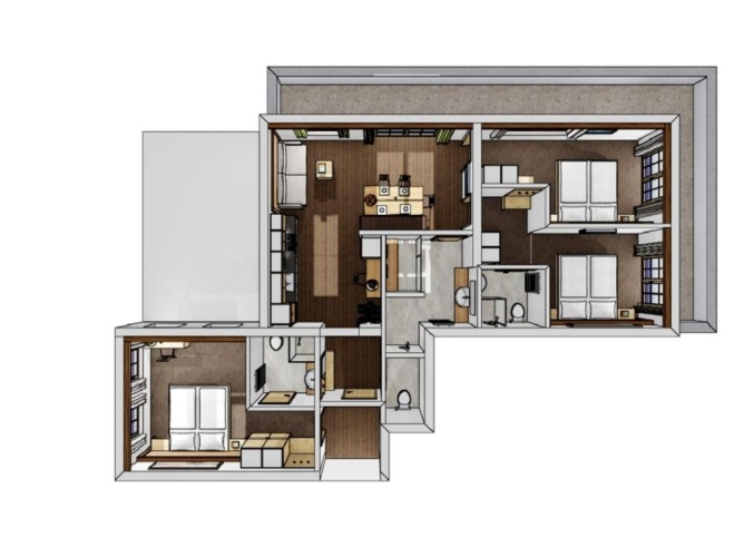 3 Bedrooms Apartment