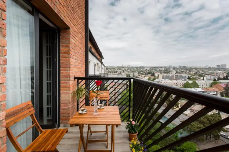 Cozy studio with balcony