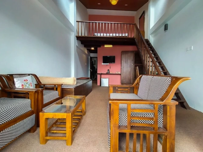 1 Bedroom Classic Duplex room with balcony and with mountain view