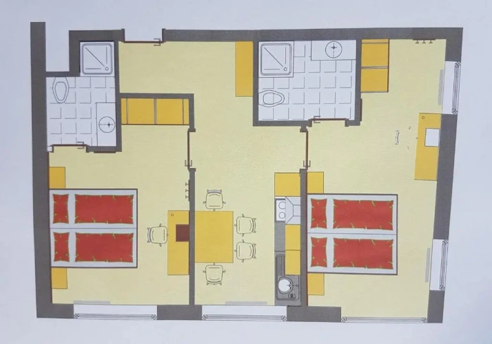 2 Bedrooms Double Apartment