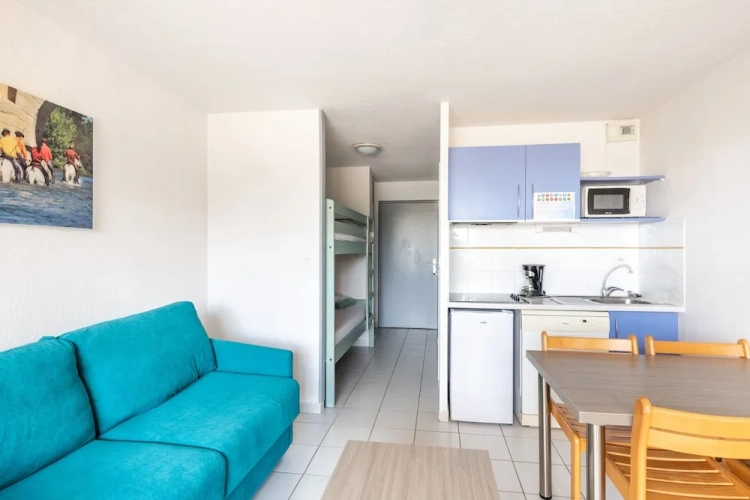 Studio with balcony