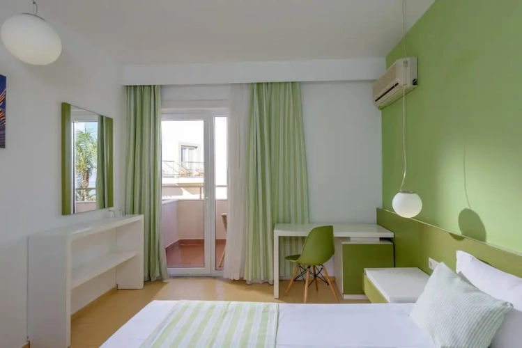 Standard Double room with balcony and with land view