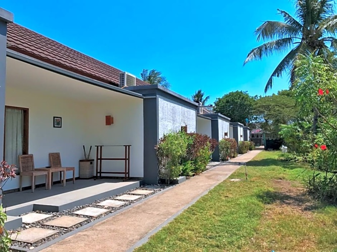 Villa with balcony and with view