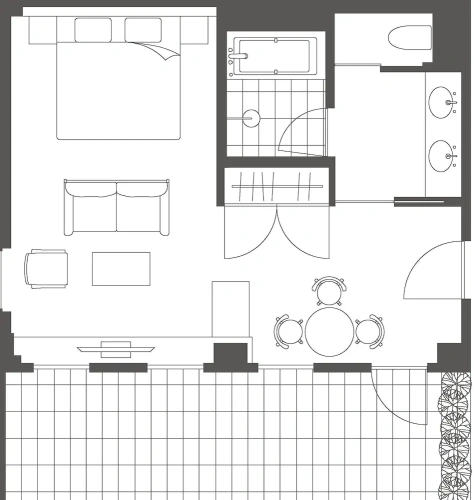 Standard Double room with balcony