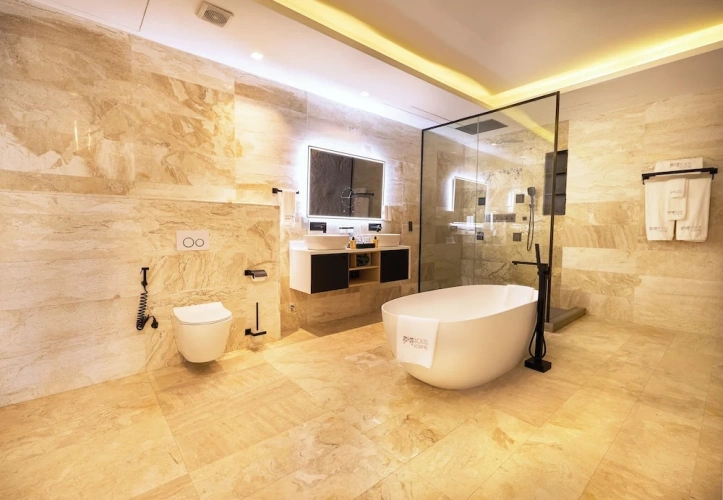 Presidential Double room with balcony and with pool view