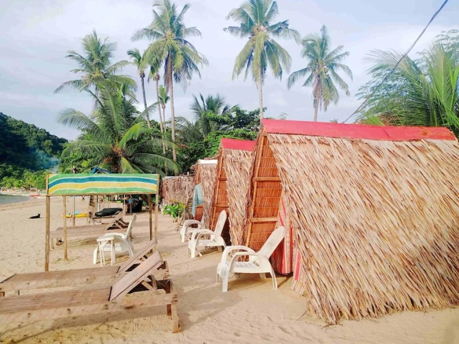 Tent with sea view