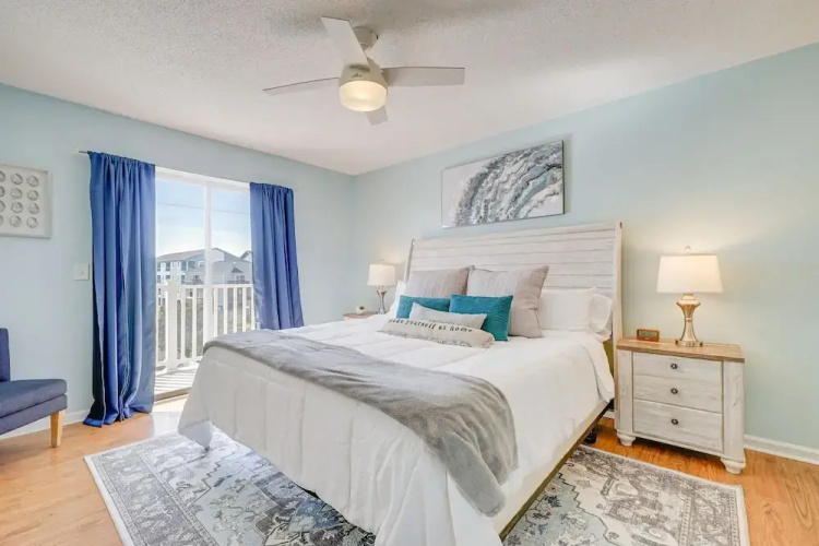 Steps to Ocean: Water-view Carolina Beach Unit!