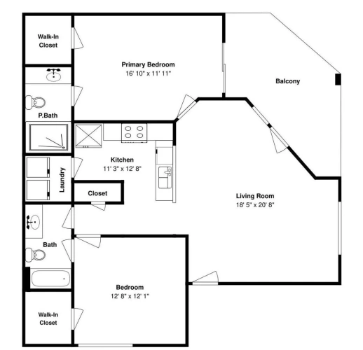 2 Bedrooms Standard room with balcony
