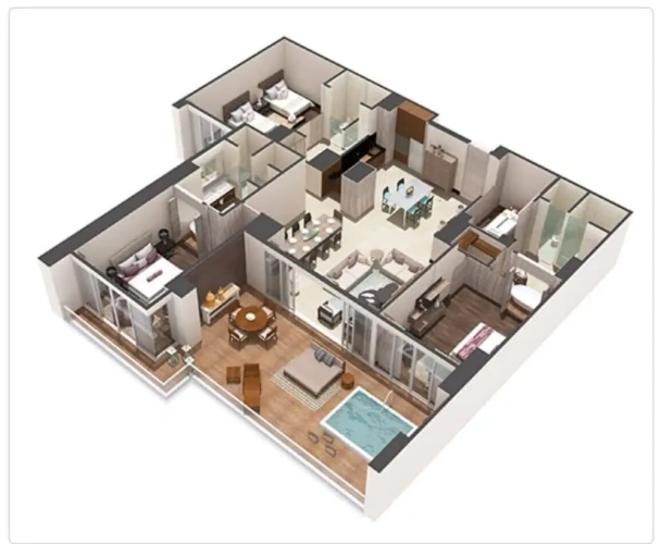 Luxury Triple room with ocean view