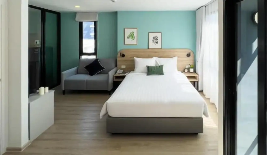 Deluxe Double room with balcony and with city view