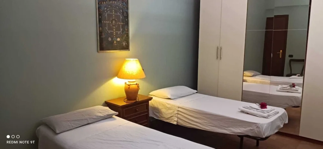 Economy Twin room with balcony and with garden view