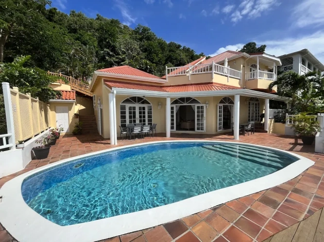 Cottage with balcony