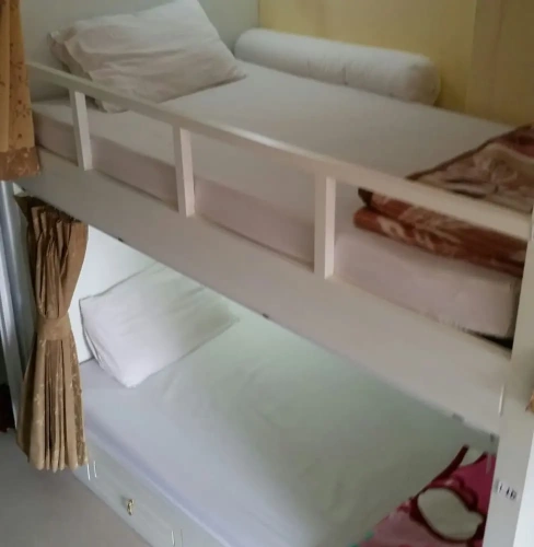 Bed in Dorm (female dorm) with view