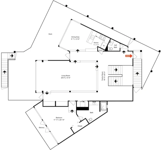 3 Bedrooms Cottage with balcony