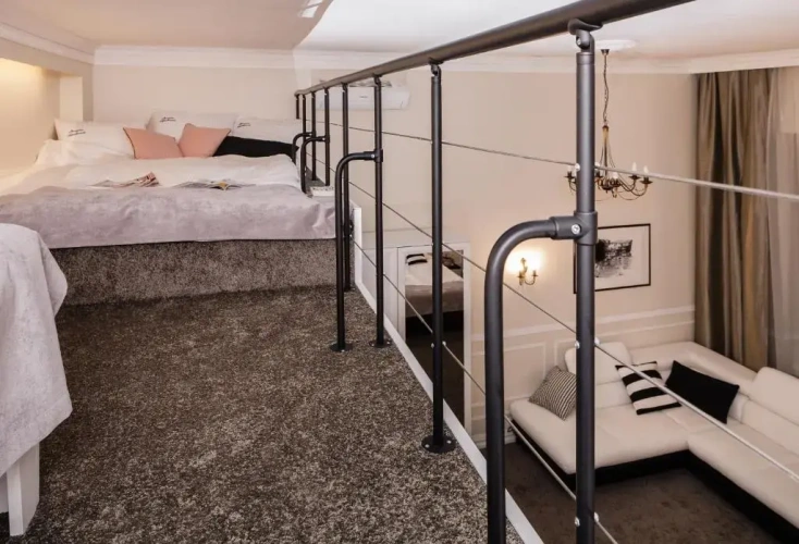 Apartment with balcony and with view