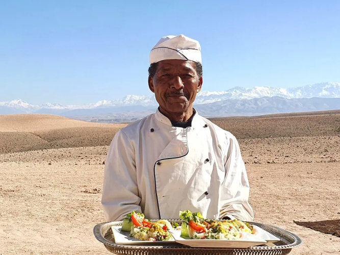 Stargazing Tent at Nkhila Lodge, Agafay Desert Camp