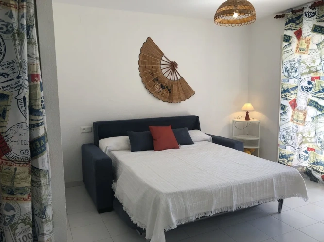 Studio with balcony and with view