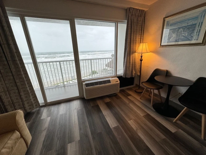 Deluxe Quadruple room with balcony and with view