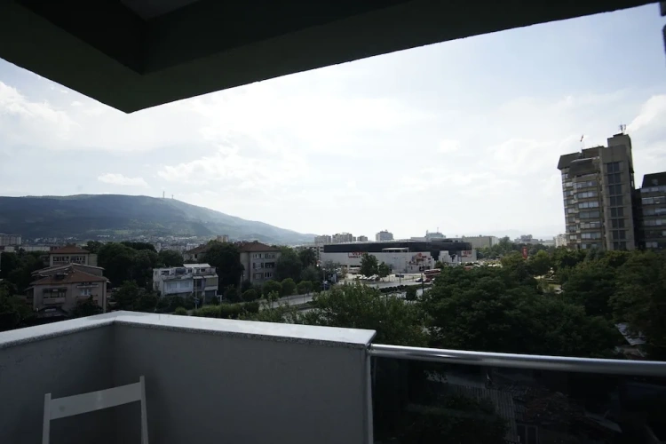 Studio with balcony