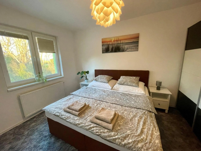 Apartment Rosnička with King Bed, Balcony, Free Parking