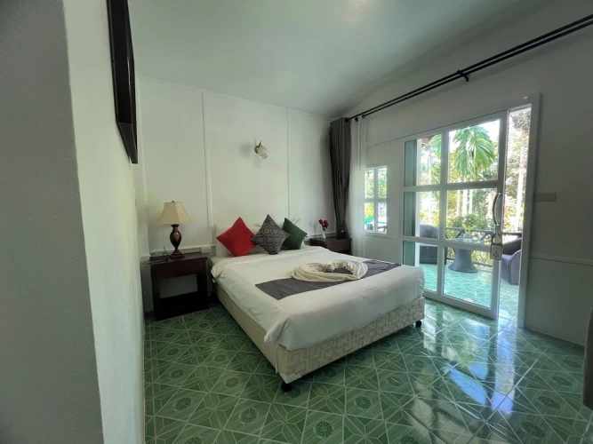 Standard Double Bungalow with balcony and with garden view