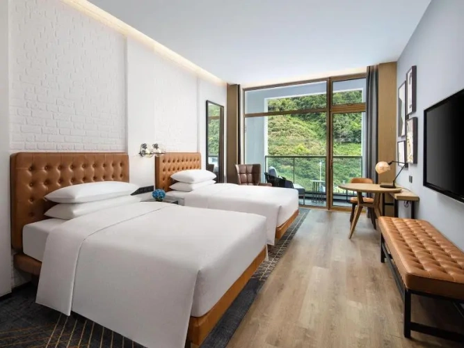 Premier Quadruple room with balcony and with view