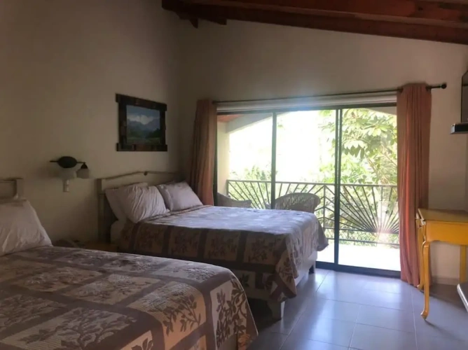 Superior room with balcony and with pool view