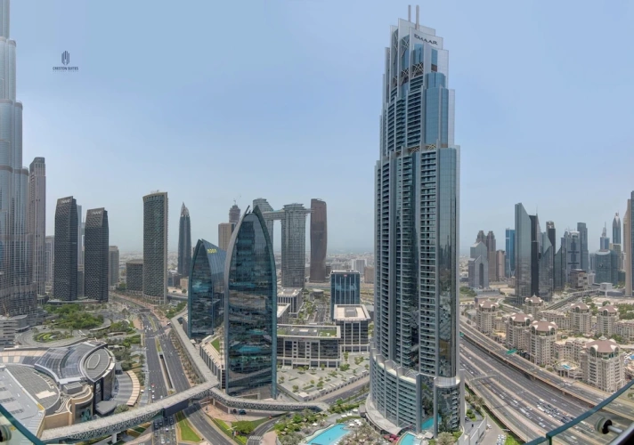 Premium Studio with balcony and with Burj Khalifa view