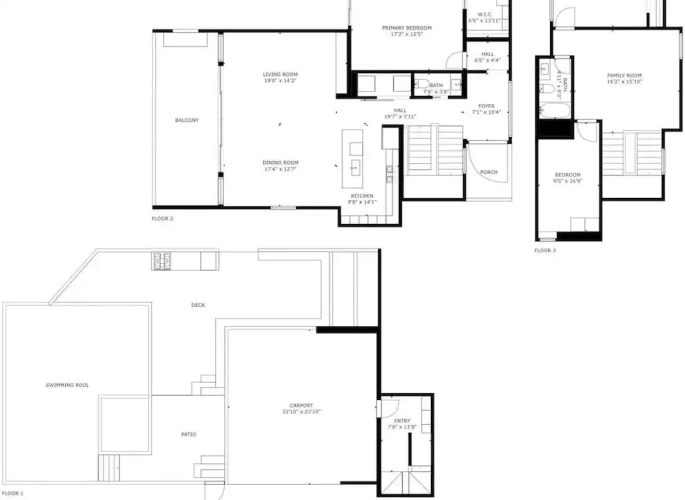3 Bedrooms Cottage with balcony