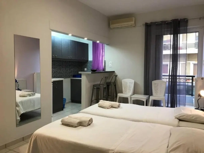 1 Bedroom Twin Apartment with balcony and with city view
