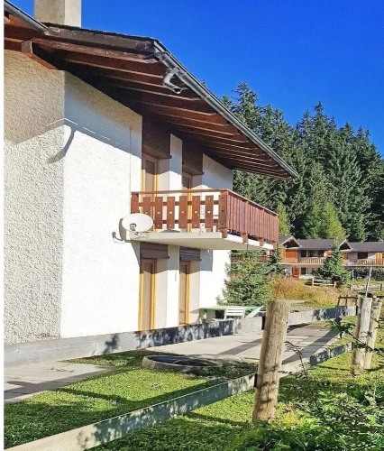 Chalet with balcony