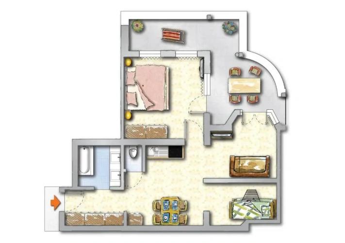 1 Bedroom Apartment
